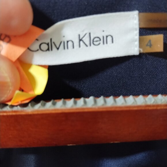 2/$40 Calvin Klein dark blue short sleeve dress - Picture 5 of 7